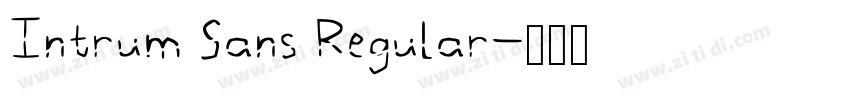 Intrum Sans Regular字体转换